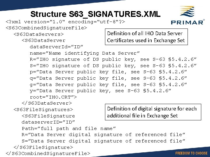 Structure S 63_SIGNATURES. XML <? xml version="1. 0" encoding="utf-8"? > <S 63 Combined. Signature.