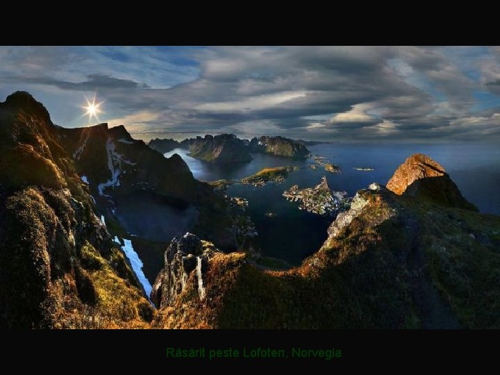 Răsărit peste Lofoten, Norvegia 