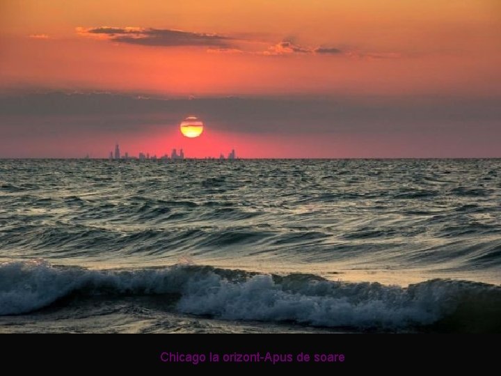 Chicago la orizont-Apus de soare 