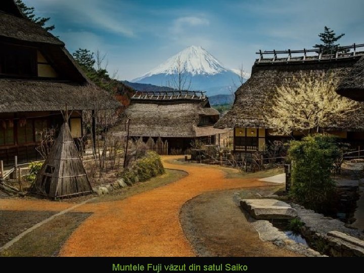 Muntele Fuji văzut din satul Saiko 