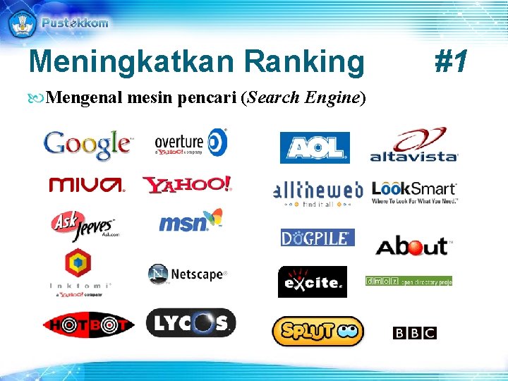 Meningkatkan Ranking Mengenal mesin pencari (Search Engine) #1 