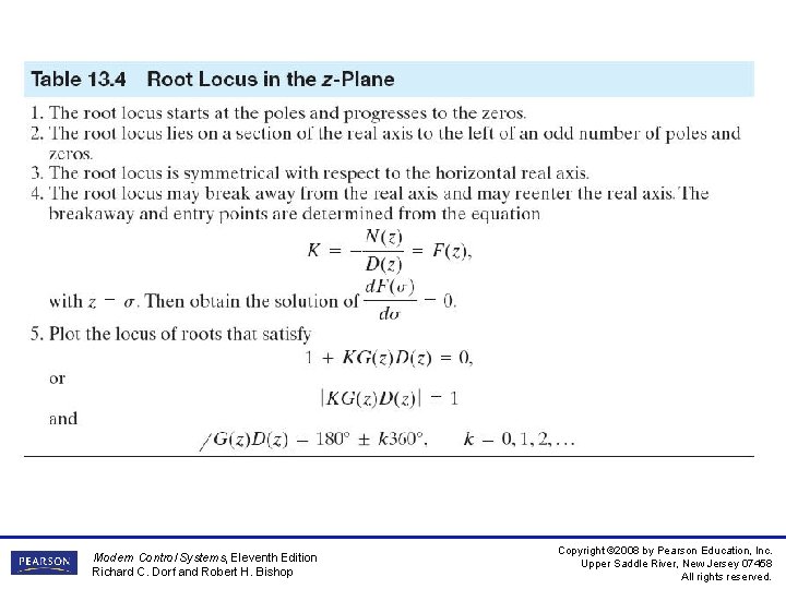 Modern Control Systems, Eleventh Edition Richard C. Dorf and Robert H. Bishop Copyright ©
