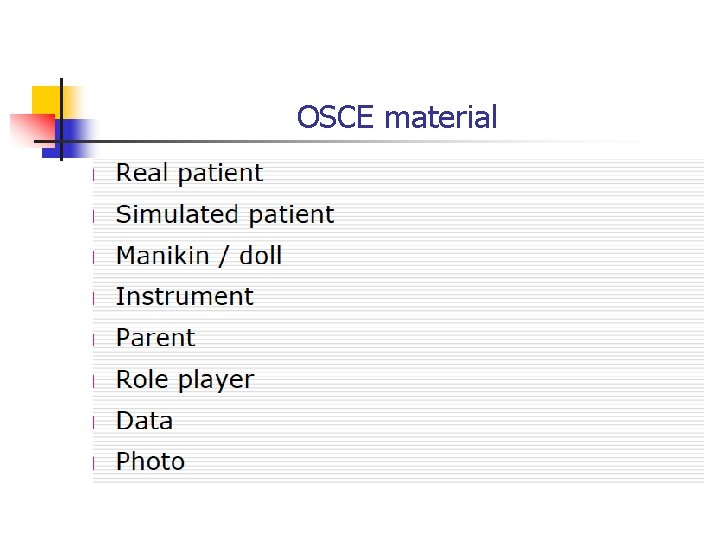 OSCE material 