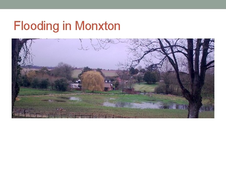 Flooding in Monxton 