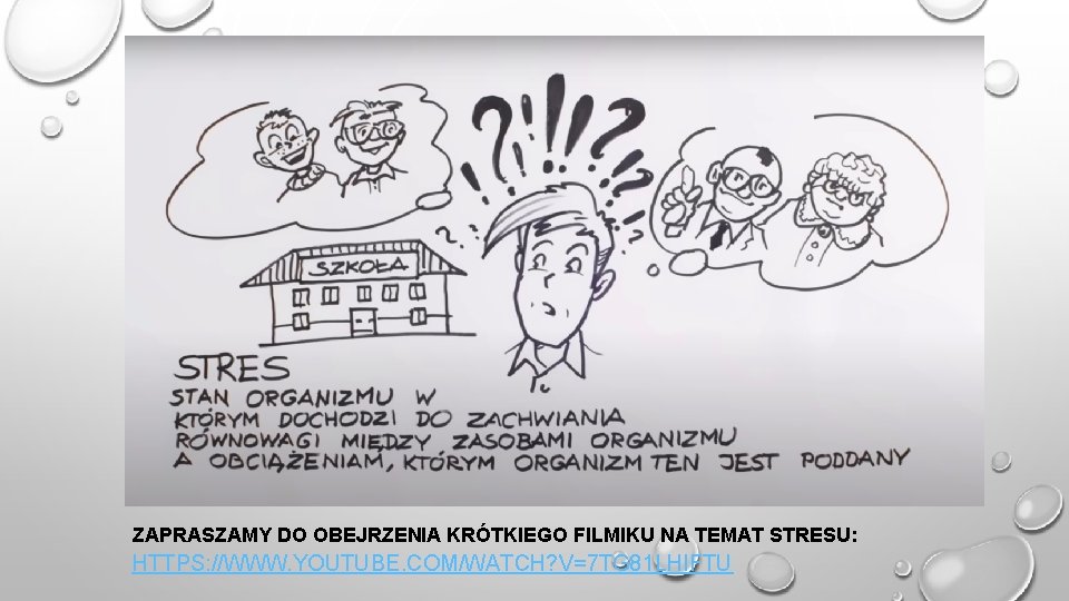 ZAPRASZAMY DO OBEJRZENIA KRÓTKIEGO FILMIKU NA TEMAT STRESU: HTTPS: //WWW. YOUTUBE. COM/WATCH? V=7 TG