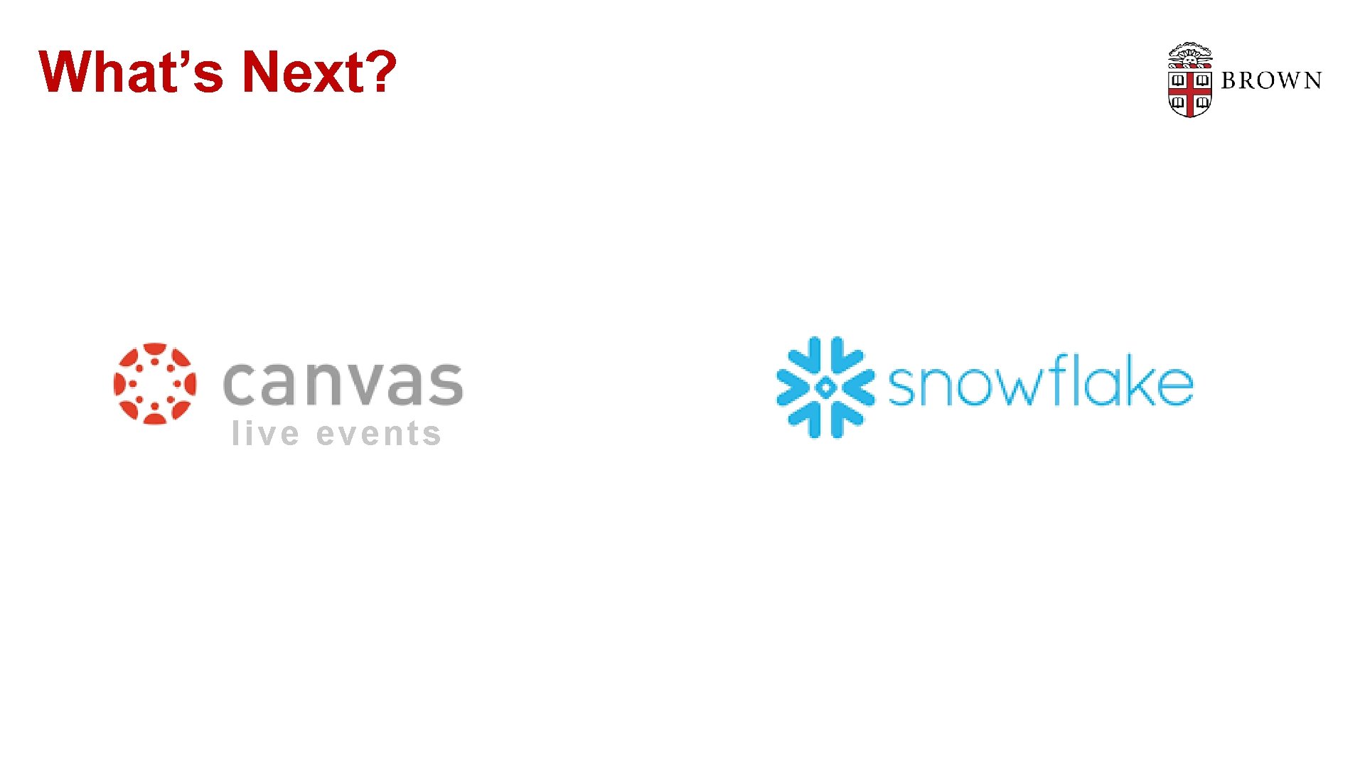 What’s Next? live events 