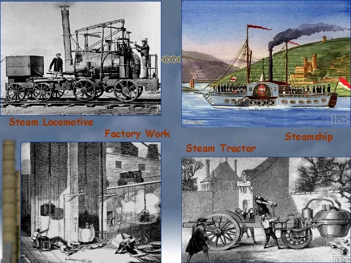 Steam Locomotive Factory Work Steam Tractor Steamship 