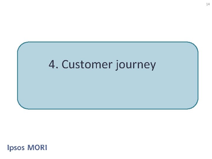 14 4. Customer journey 