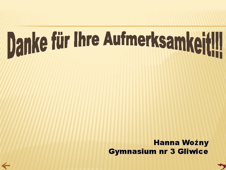 Hanna Woźny Gymnasium nr 3 Gliwice 