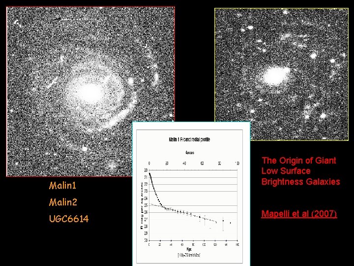 Malin 1 The Origin of Giant Low Surface Brightness Galaxies Malin 2 UGC 6614