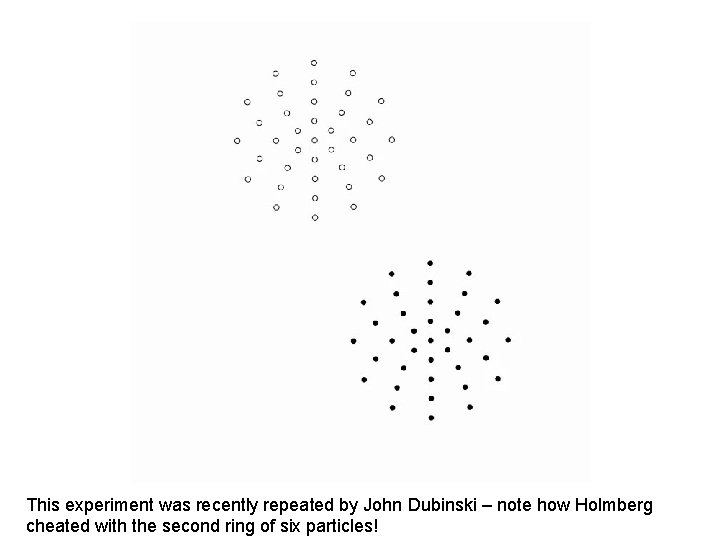 This experiment was recently repeated by John Dubinski – note how Holmberg cheated with