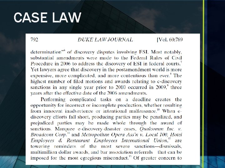 CASE LAW 