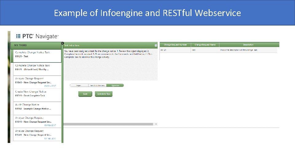 Example of Infoengine and RESTful Webservice 