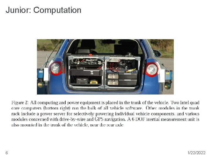 Junior: Computation 6 1/22/2022 