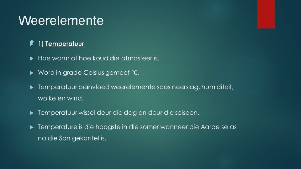 Weerelemente 
