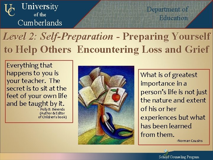 UC University of the Cumberlands Departmentof of. Education Department of Education Departmentofof. Education Departmentof