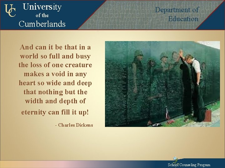UC University of the Cumberlands Departmentof of. Education Department of Education Departmentofof. Education Departmentof