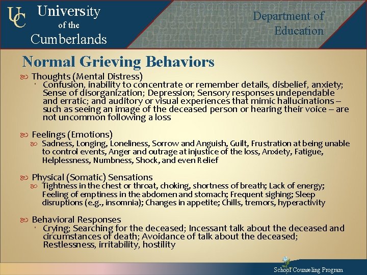 UC University of the Cumberlands Departmentof of. Education Department of Education Departmentofof. Education Departmentof