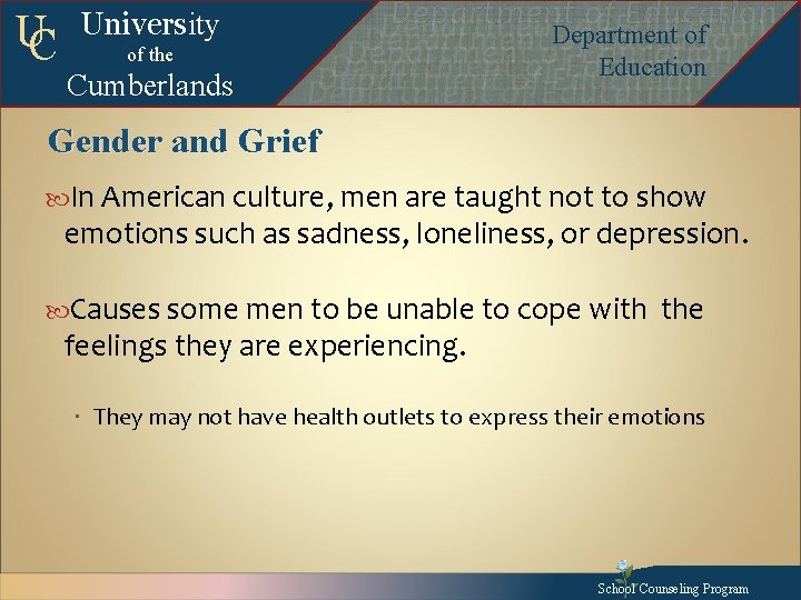 UC University of the Cumberlands Departmentof of. Education Department of Education Departmentofof. Education Departmentof