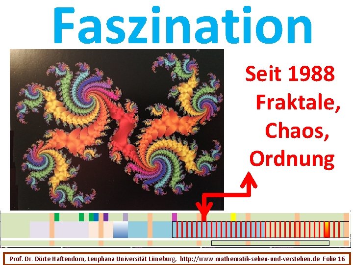 Faszination Seit 1988 Fraktale, Chaos, Ordnung Prof. Dr. Dörte Haftendorn, Leuphana Universität Lüneburg, http: