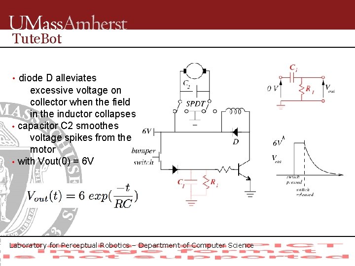 Tute. Bot • diode D alleviates excessive voltage on collector when the field in
