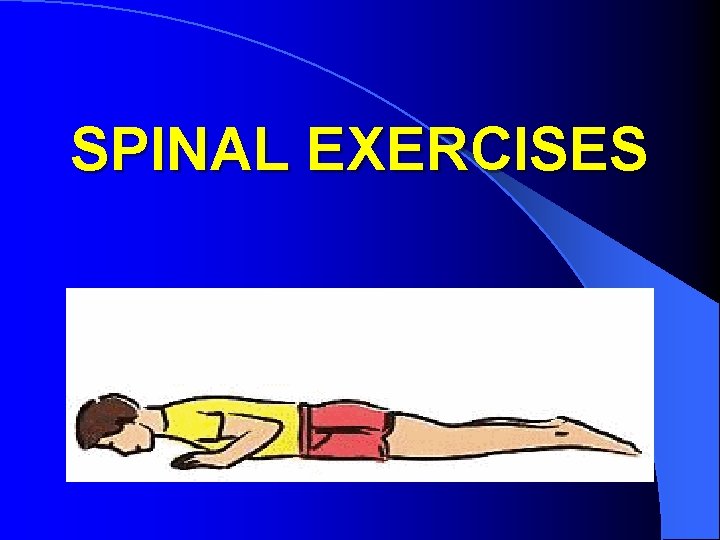 SPINAL EXERCISES 