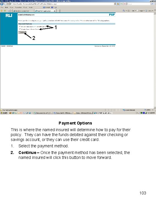 1 2 Payment Options This is where the named insured will determine how to