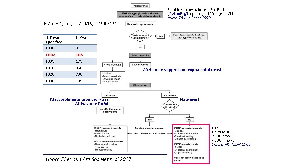 * fattore correzione 1. 6 m. Eq/L (2. 4 m. Eq/L) per ogni 100