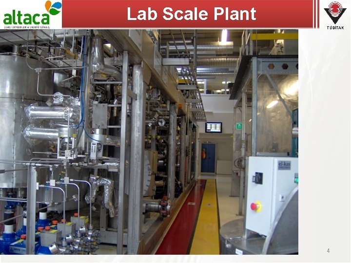 Lab Scale Plant TÜBİTAK 4 