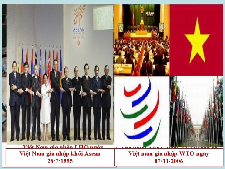 Việt Nam gia nhập LHQ ngày Việt Nam Asean 20/9/1977 và làgia Ủynhập viên