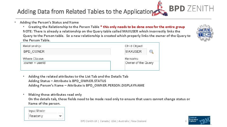 Max TECH Technical Training Build a Custom Application