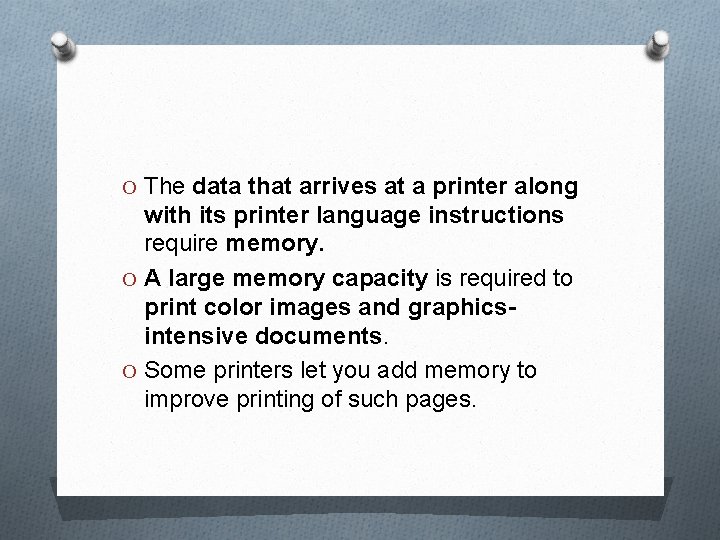 O The data that arrives at a printer along with its printer language instructions