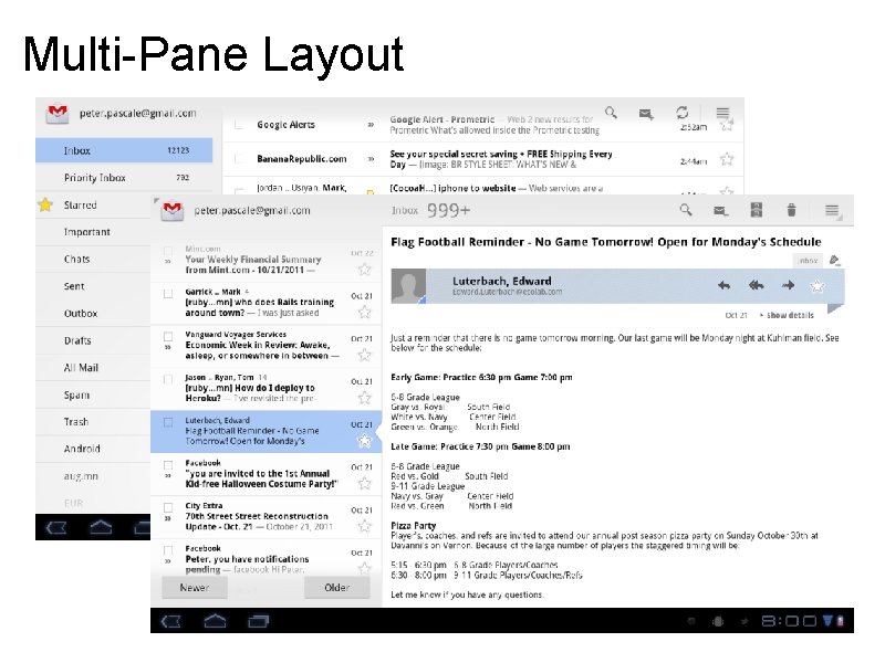 Multi-Pane Layout Multi-Pane Layout