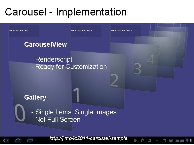 Carousel - Implementation Carousel. View - Renderscript - Ready for Customization Gallery - Single Carousel - Implementation Carousel. View - Renderscript - Ready for Customization Gallery - Single