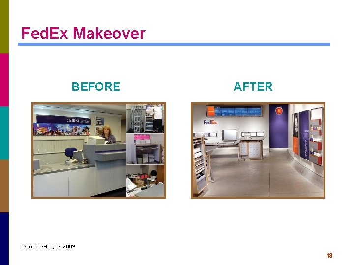 Fed. Ex Makeover BEFORE AFTER Prentice-Hall, cr 2009 18 