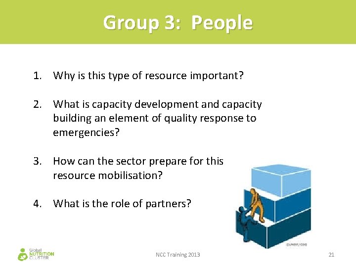 Group 3: People 1. Why is this type of resource important? 2. What is