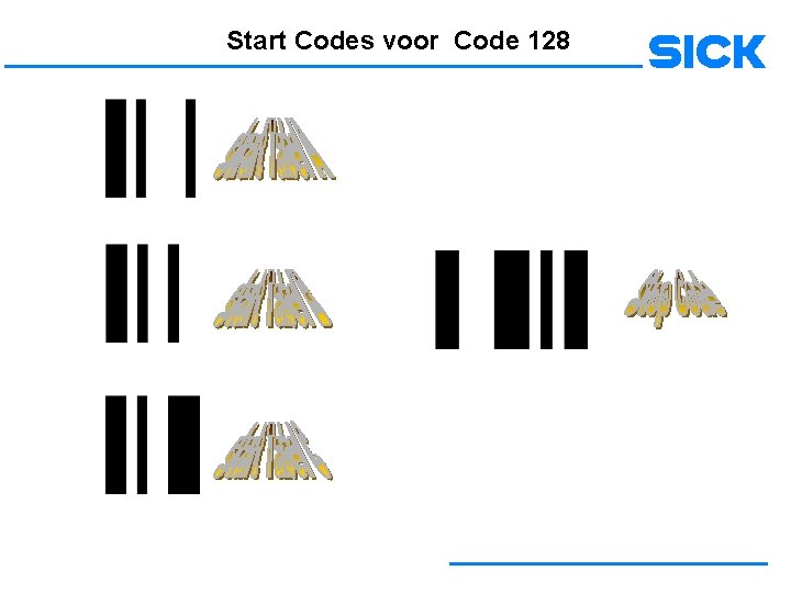 Start Codes voor Code 128 