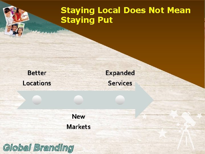 Staying Local Does Not Mean Staying Put Better Locations Expanded Services New Markets Global