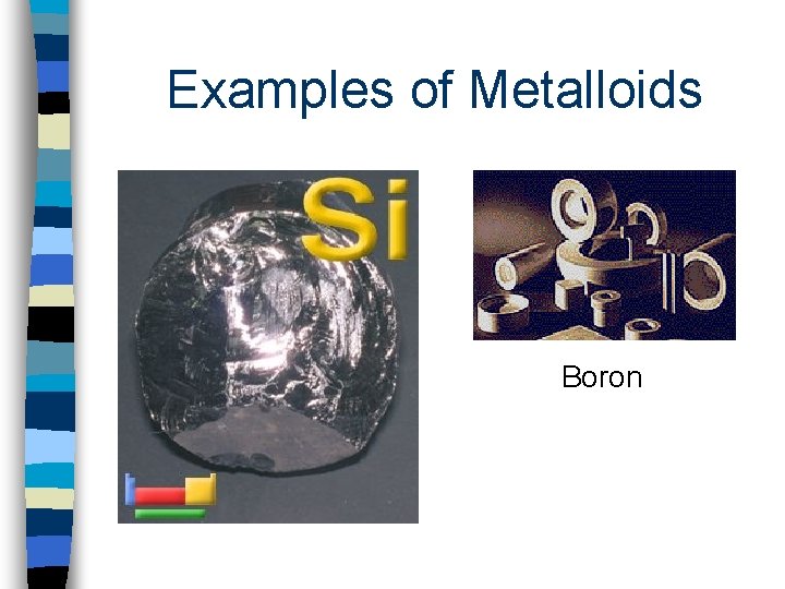 Examples of Metalloids Boron 