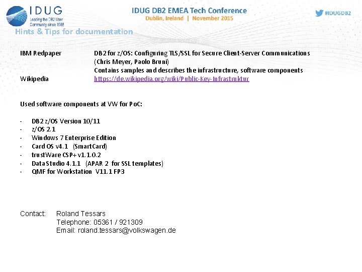 Hints & Tips for documentation IBM Redpaper Wikipedia DB 2 for z/OS: Configuring TLS/SSL