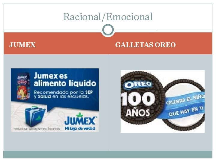 Racional/Emocional JUMEX GALLETAS OREO 