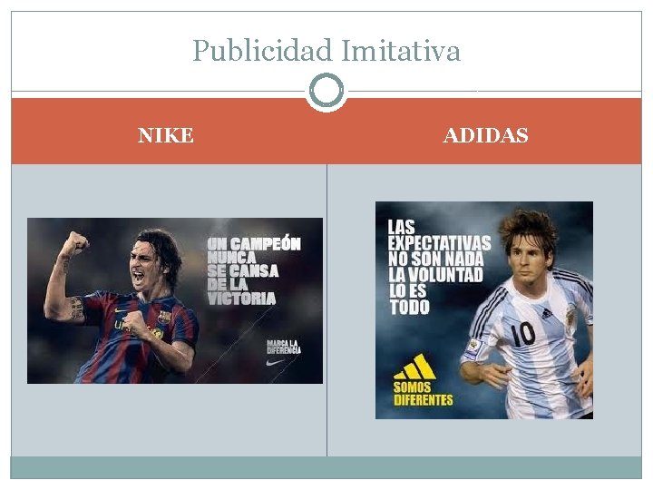 Publicidad Imitativa NIKE ADIDAS 