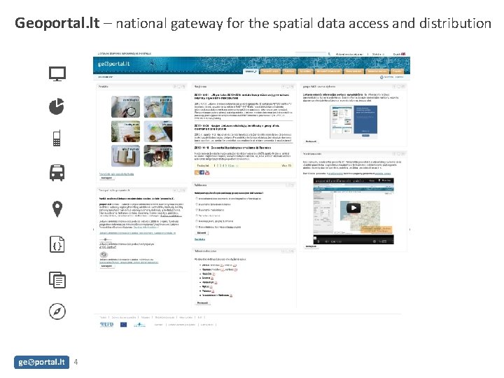 Geoportal. lt – national gateway for the spatial data access and distribution 4 