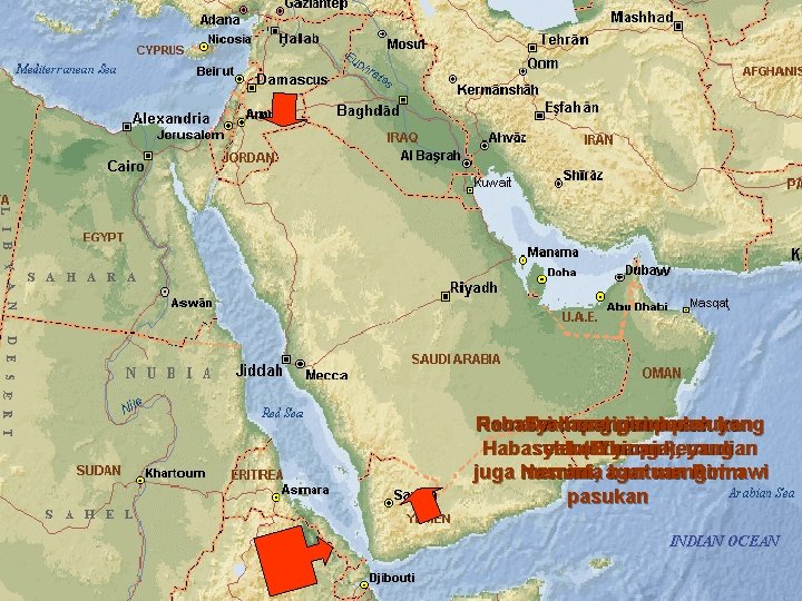 Habasyah Romawi Terdapat mengirim penduduk pesan pasukan yang ke Habasyah selamat ke(Ethiopia), Yaman yang