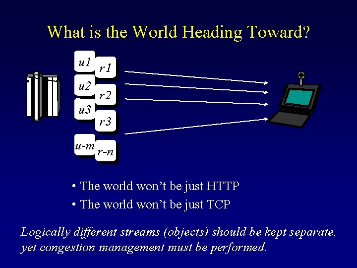 What is the World Heading Toward? u 1 r 1 u 2 r 2