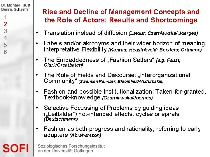 1 2 3 4 5 6 Rise and Decline of Management Concepts and the