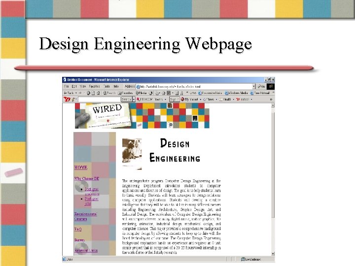 Design Engineering Webpage 