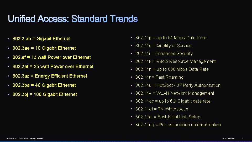  • 802. 3 ab = Gigabit Ethernet • 802. 3 ae = 10