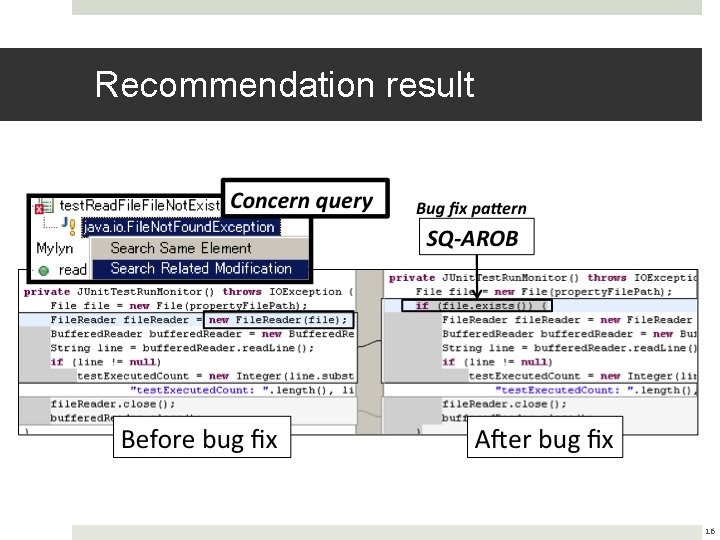 Recommendation result 16 