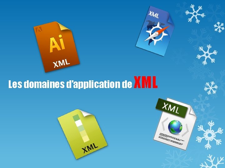 Les domaines d’application de XML 